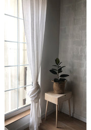 White Linen Sheer