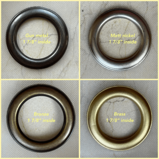 @ GROMMET COLOR: Bronze/Metal, GROMMET COLOR: Matt Nickel/Metal, GROMMET COLOR: Brass/Metal, GROMMET COLOR: Gun Metal/Metal
