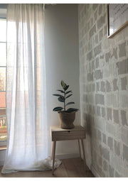 White Linen Sheer