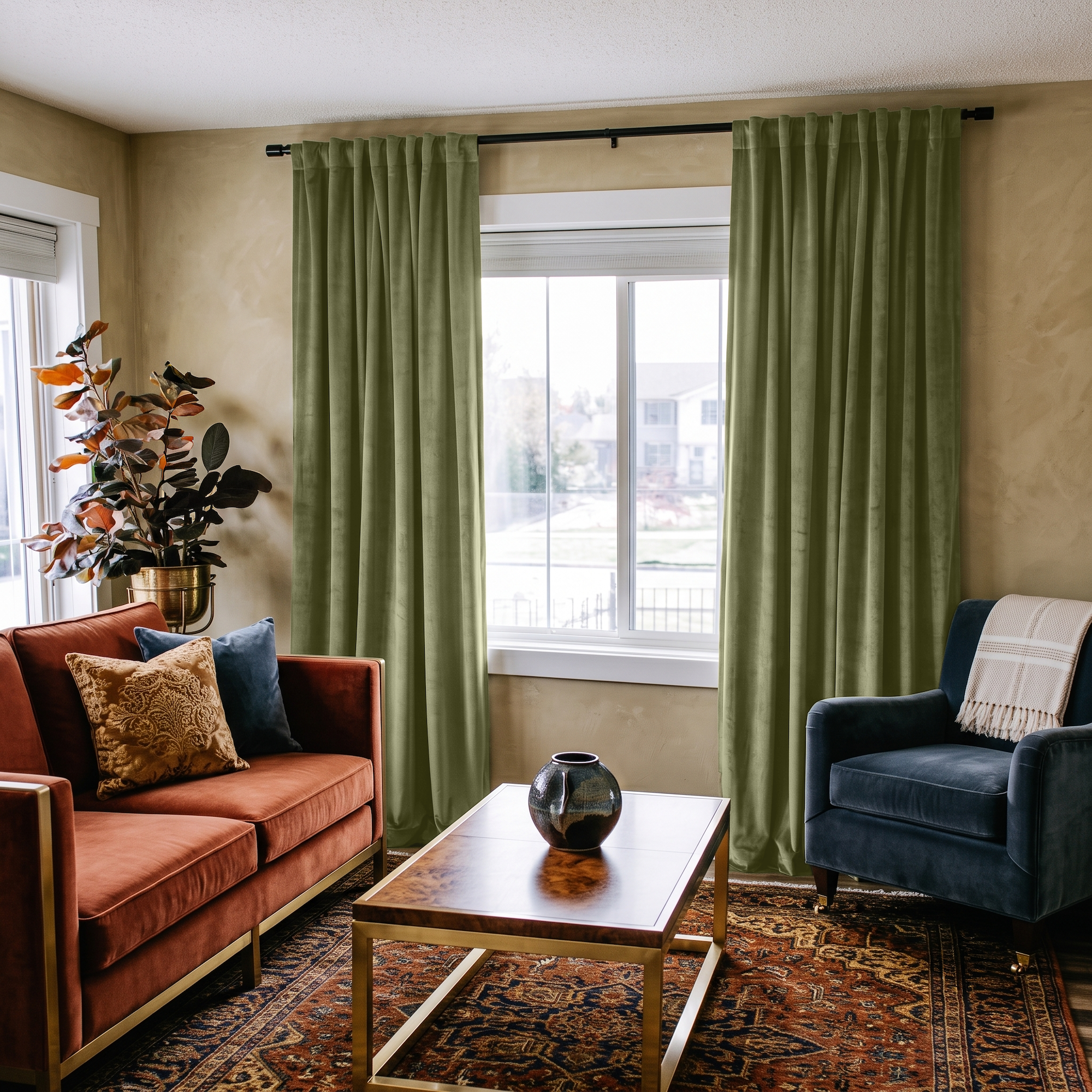 Bagaille VELOURS CURTAIN ★ GREEN Bagaille VELOURS CURTAIN ☆ GREEN Bagaille VELOURS CURTAIN