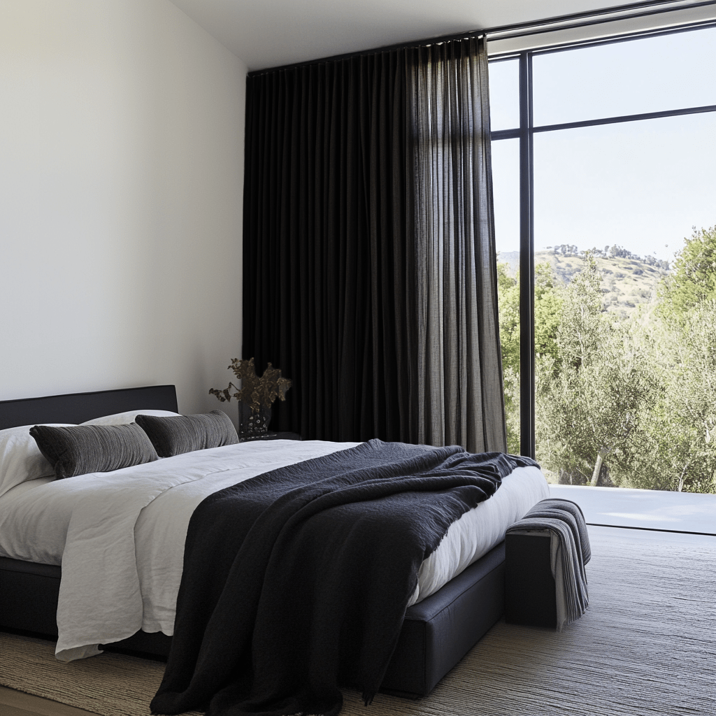 Black Bedroom Curtains