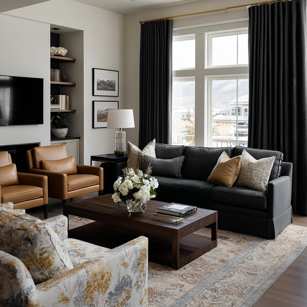 Black Linen Soundproof Curtains – Acoustic, Sound Blocking & Noise
