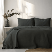 Charcoal Grey Linen Sheet Set
