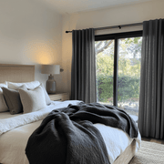 Dim Soft Grey Bedroom Curtains