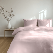 Dusty Pink Linen Duvet Cover Set