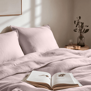 Dusty Pink Linen Duvet Cover Set