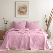 Dusty Rose Linen Sheet Set
