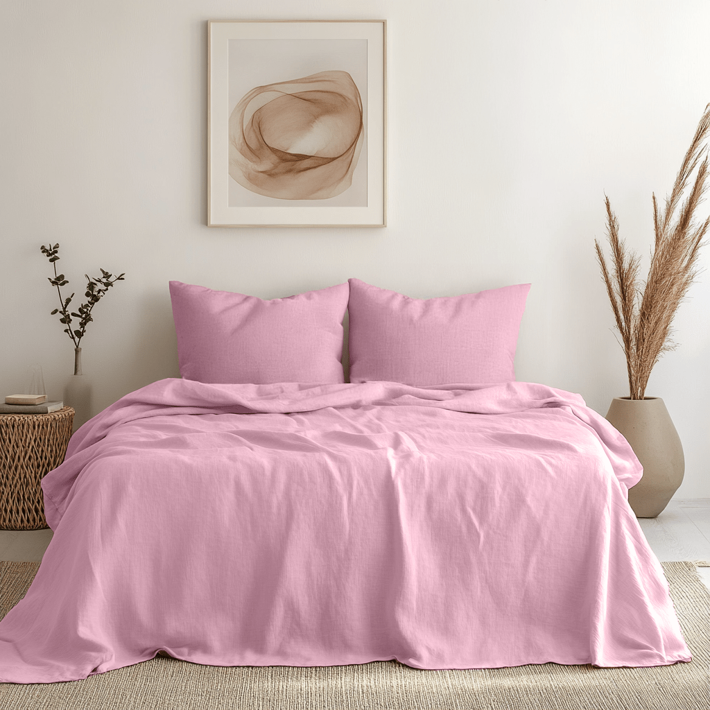 Dusty Rose Linen Sheet Set