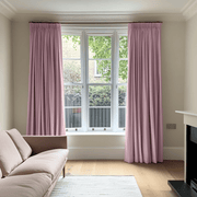 Dusty Rose Pencil Pleat Blackout Curtains