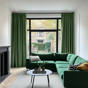 Forest Green Pencil Pleat Blackout Curtains