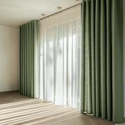 Asparagus Green Grommet Curtains for Wide Curtains - Unlined