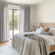 Light Stone Grey Bedroom Curtains