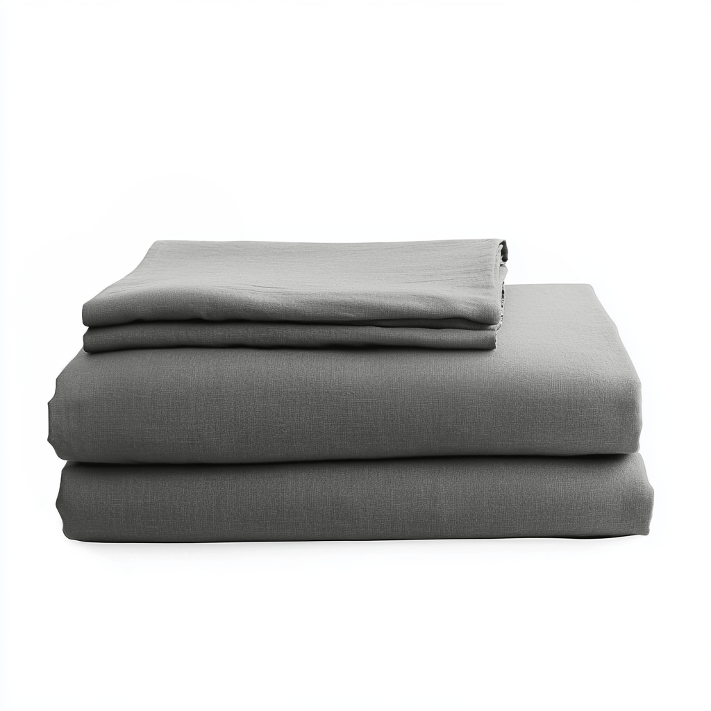 Dim Grey Linen Sheet Sets - 100% Washed Linen - Custom Sizes