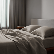 Natural Washed Linen Extra Deep Pocket Fitted Sheet Set