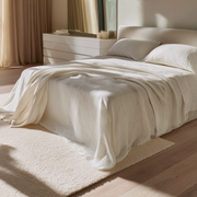Heavy Weight Off-White Linen Sheet Set