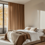 Tawny Warm Brown Bedroom Curtains