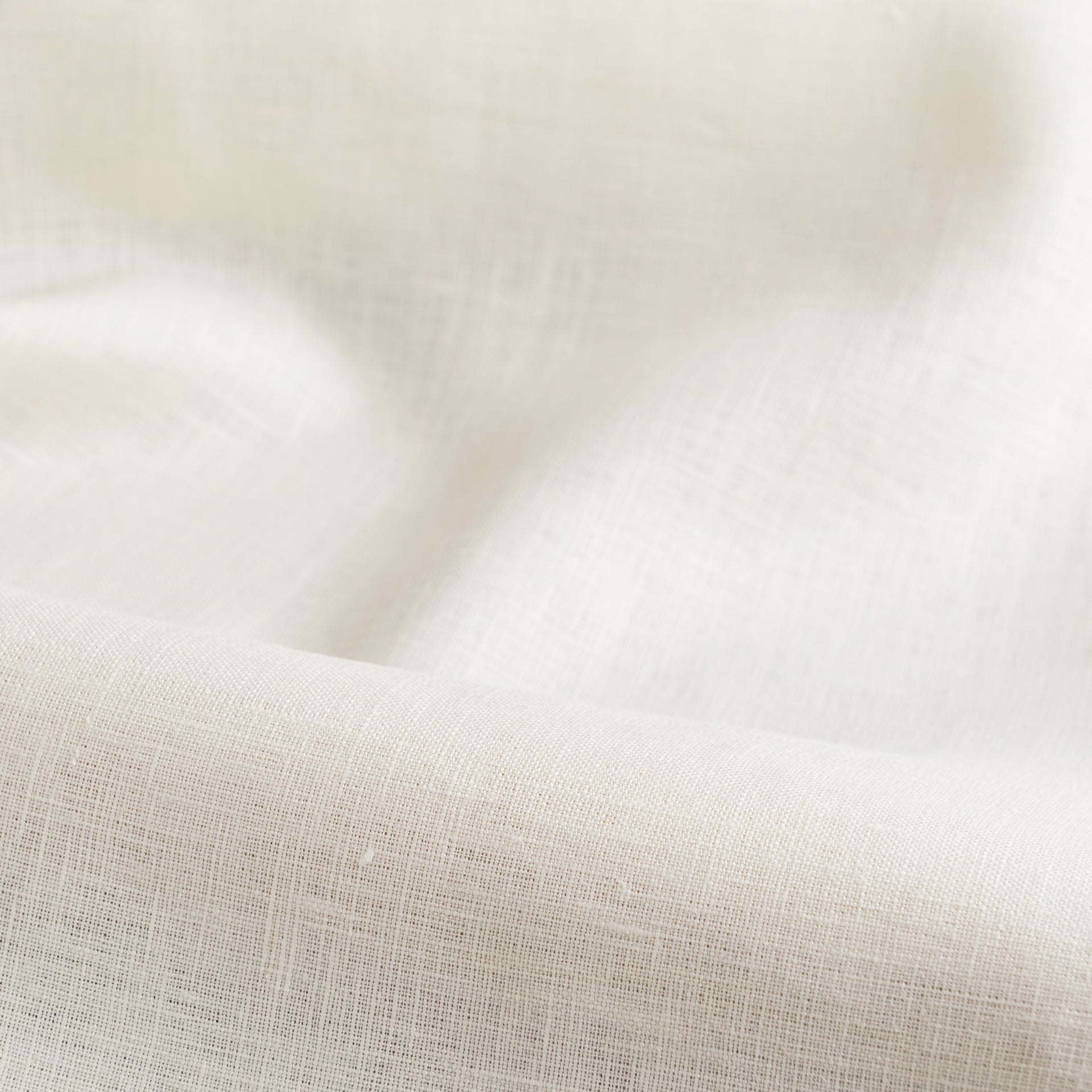 Cream Linen Fabric by the Yard - 100% French Natural - Width 52”- 106”