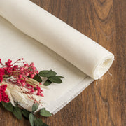 Cream Linen Fabric by the Yard - 100% French Natural - Width 52”- 106”