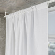 Unlined Curtain in White Color