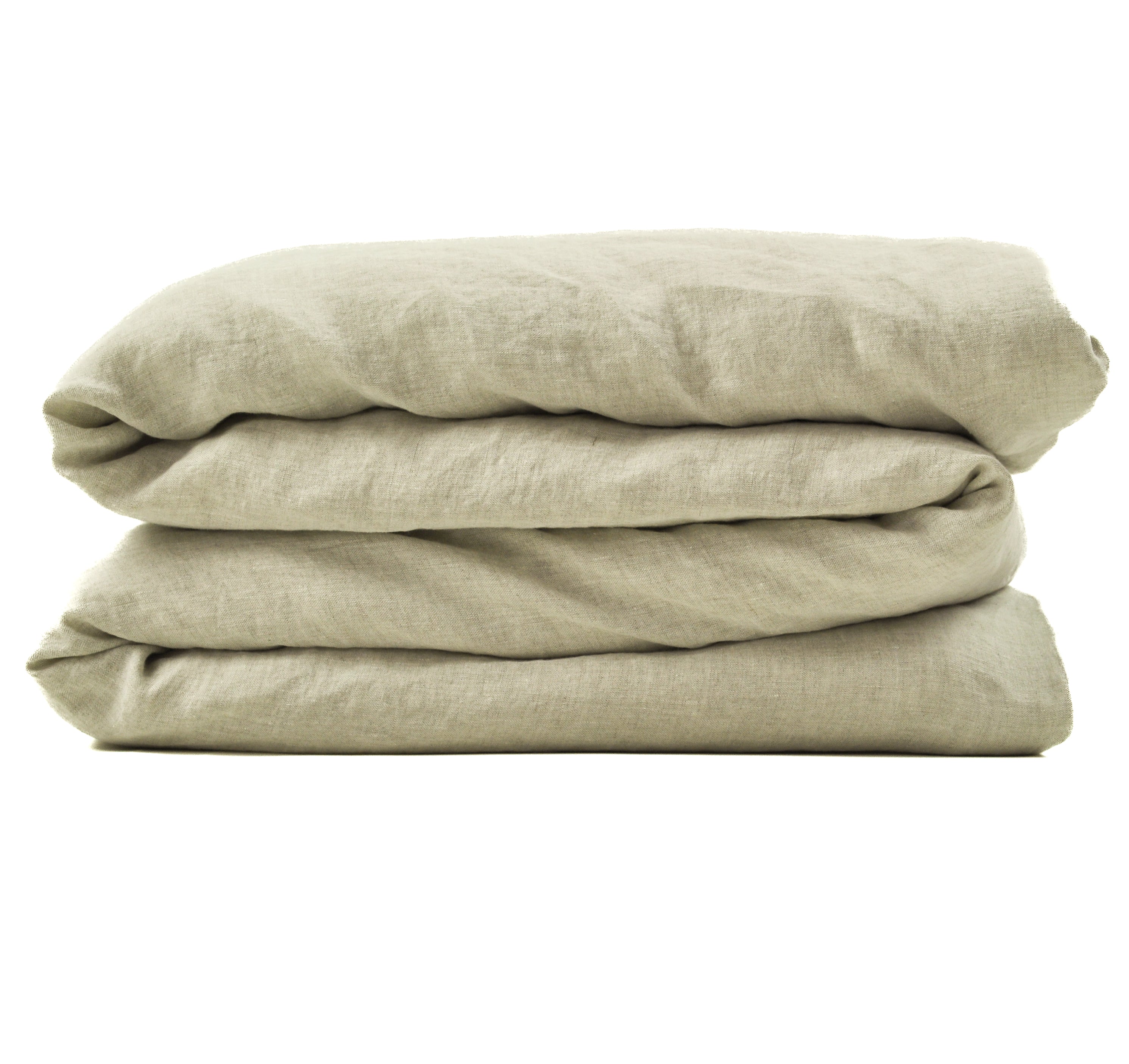 Natural Linen Duvet Cover - Zipper or Buttons Closure - King, Queen, T