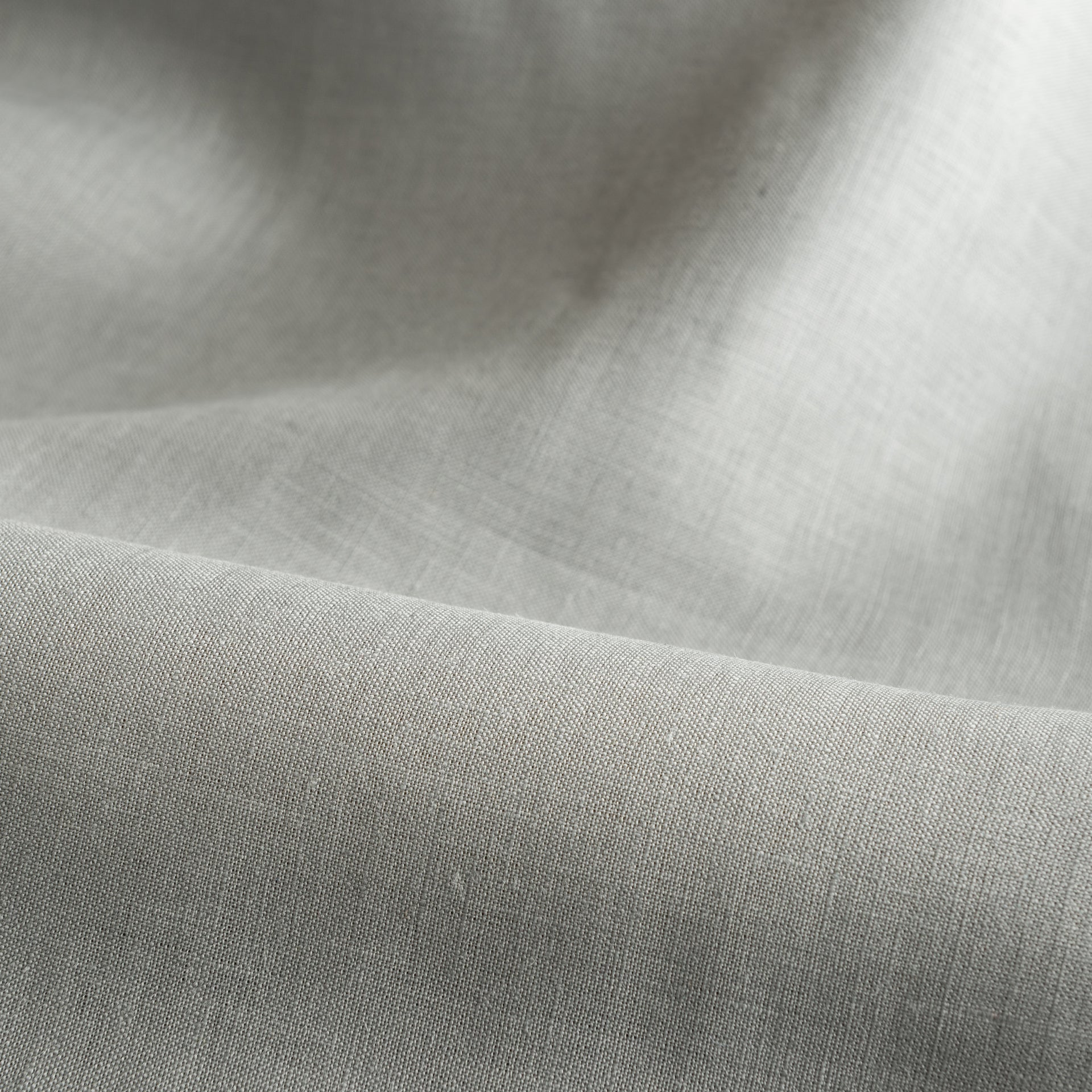 Dim Grey Linen Fabric by the Yard - 100% French Natural - Width 52”