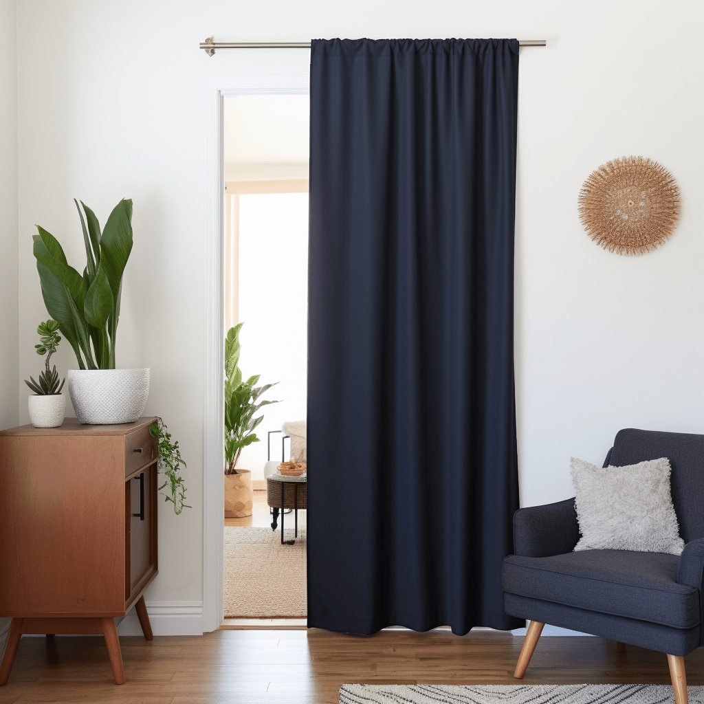 Door Linen Curtains - Unlined or With Lining - Custom Width and Length