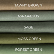 @color:Tawny Brown,color:Asparagus, color:Forest Green, color:Sage, Color: Moss Green