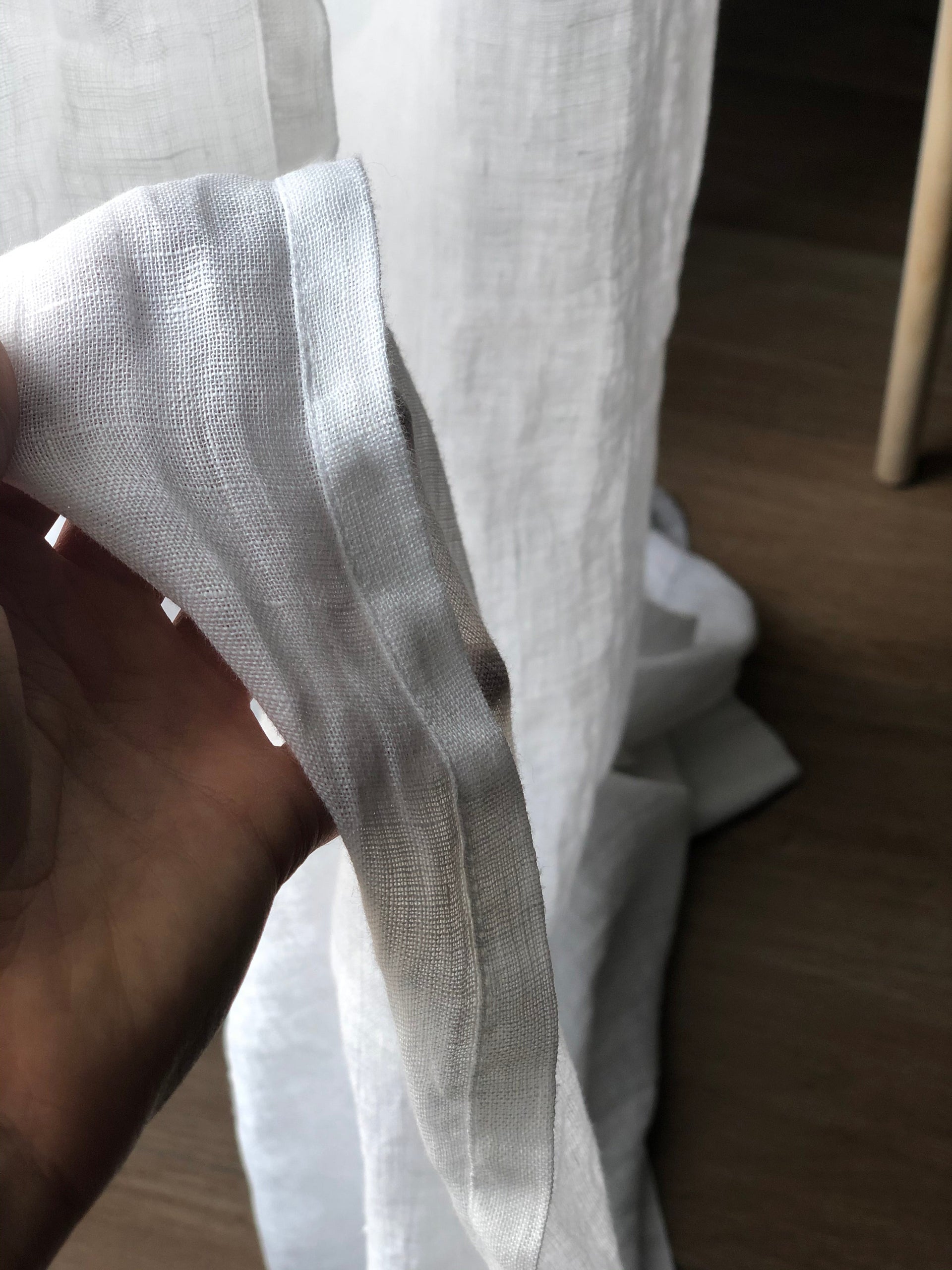 White Linen Sheer