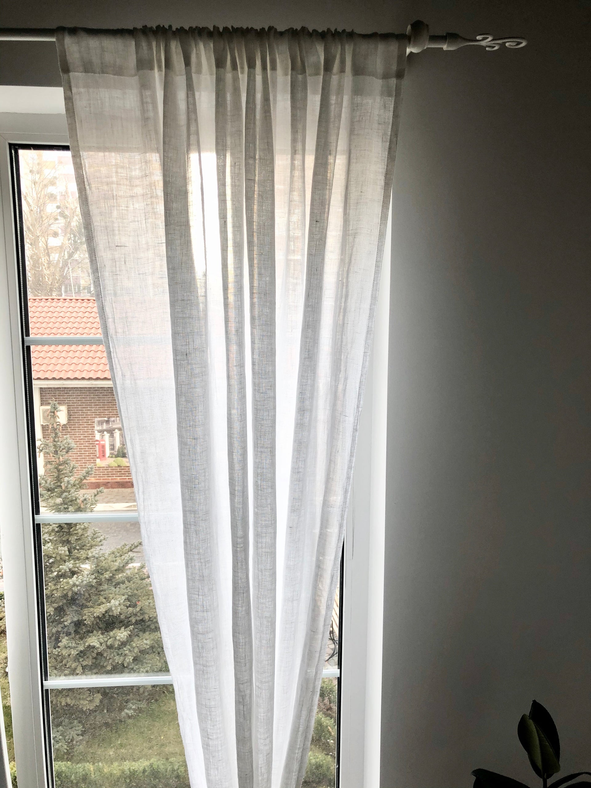 White Linen Sheer