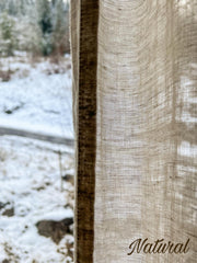 Natural Linen Sheer Curtain