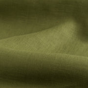 Moss Green Linen Fabric by the Yard - 100% French Natural - Width 52”