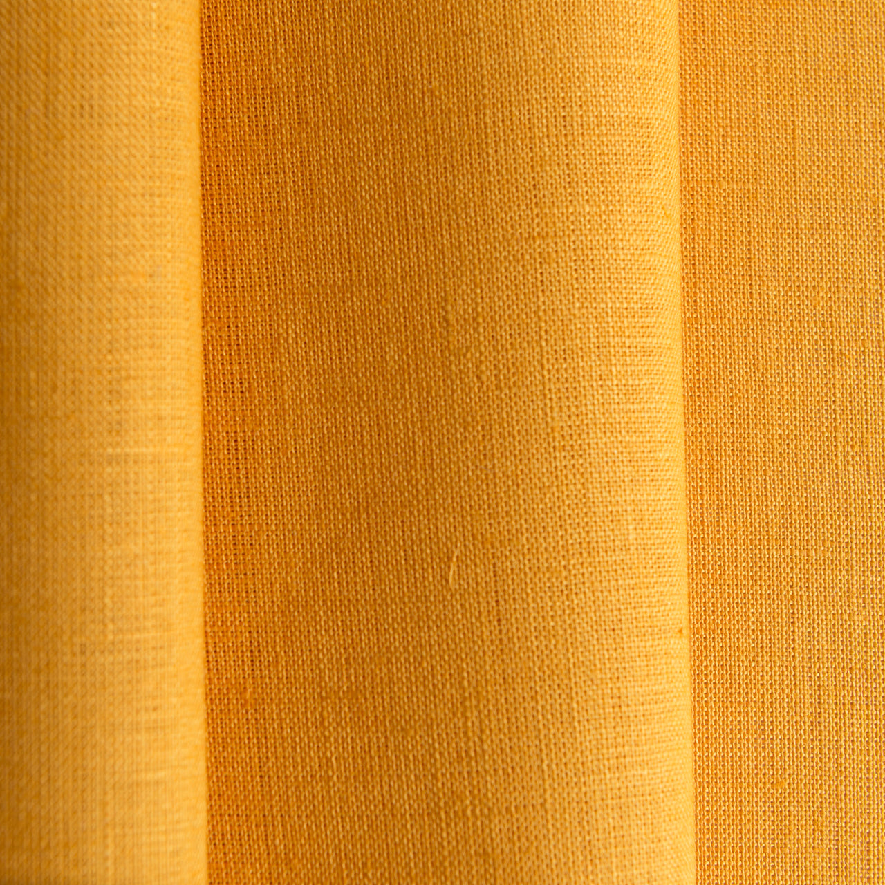 Mustard Yellow Linen Fabric by the Yard - 100% French Natural - Width 52”- 106”
