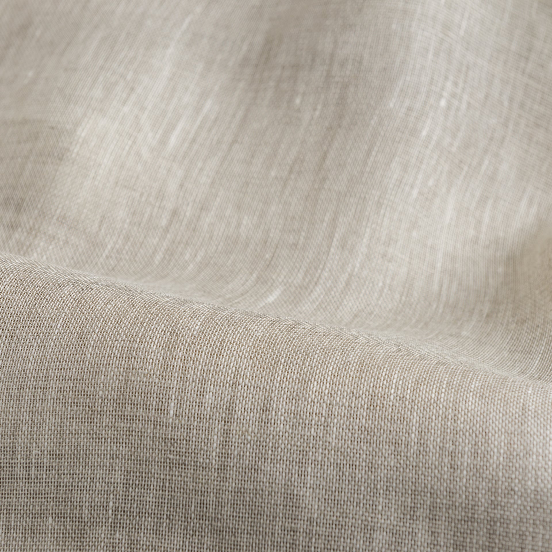 Natural Linen Sheer Fabric by the Yard - 100% French Natural - Width 52”- 106”