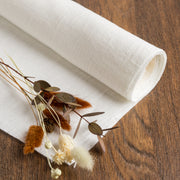 Off-White Heavy Weight Linen Fabric by the Yard - 100% French Natural - Width 52”- 106”