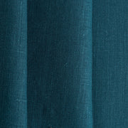 Peacock Blue Linen Fabric by the Yard - 100% French Natural - Width 52”- 106”