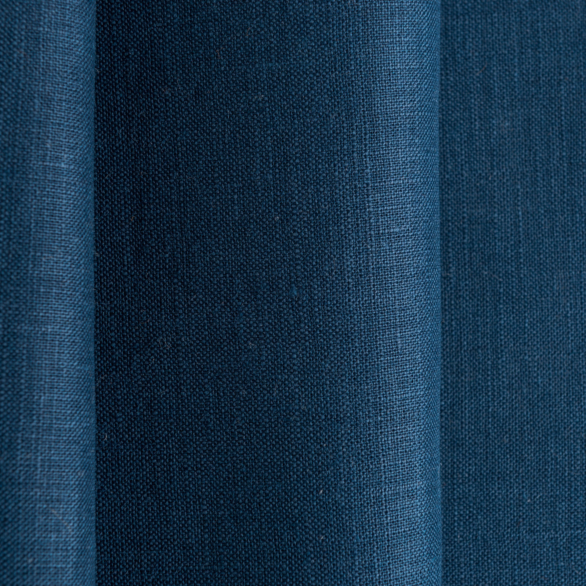 Royal Blue Linen Fabric by the Yard - 100% French Natural - Width 52”- 106”