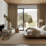 S-Fold Thermal Insulated 100% Blackout Linen Curtains for Winter Сold and Summer Heat Blocking