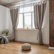 Linen Blackout Curtains, Color: Natural