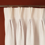Triple pinch pleat linen curtain, in Off-White Color