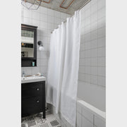 Linen Shower Curtains, Color: White