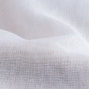 White Linen Sheer Fabric by the Yard - 100% French Natural - Width 52”- 106”