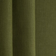 Moss Green Linen Fabric by the Yard - 100% French Natural - Width 52”
