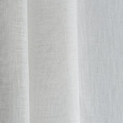 Off-White Linen Sheer Fabric by the Yard - 100% French Natural - Width 52”- 106”