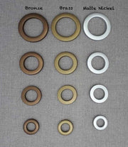 @ GROMMET COLOR: Bronze/Plastic, GROMMET COLOR: Matte Nickel/Plastic, GROMMET COLOR: Brass/Plastic