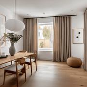 Blackout Linen Curtain, Color: Natural