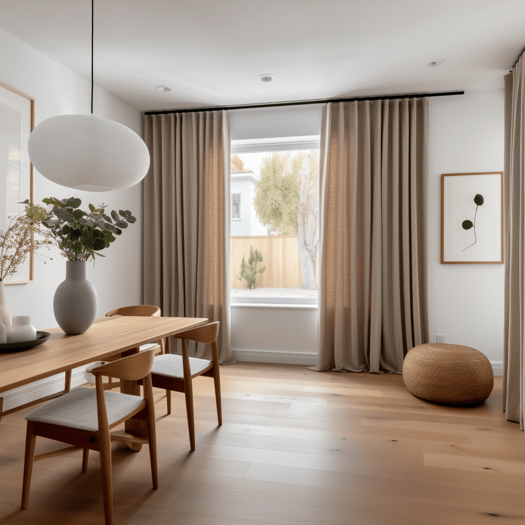 Blackout Linen Curtain, Color: Natural