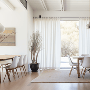 Tab Top Linen Curtain