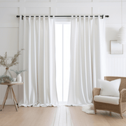 Blackout Linen Curtain, Color: White