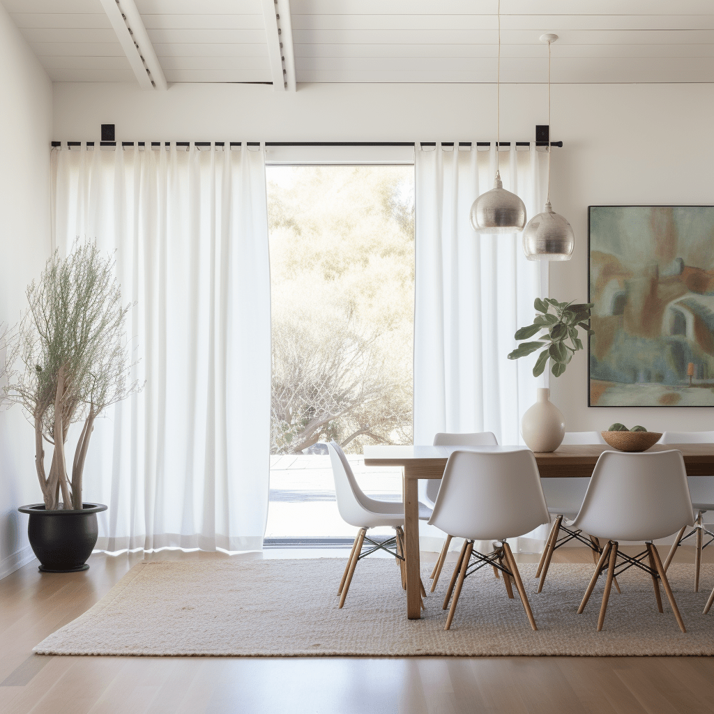 Tab Top Linen Curtain