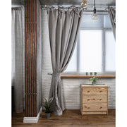 Linen Blackout Curtains, Color: Natural